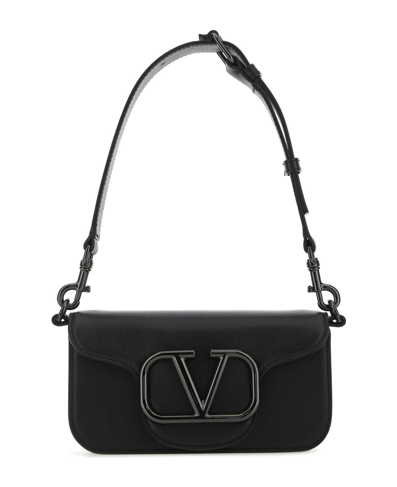 Valentino Garavani Locã² Shoulder Bag - NERO