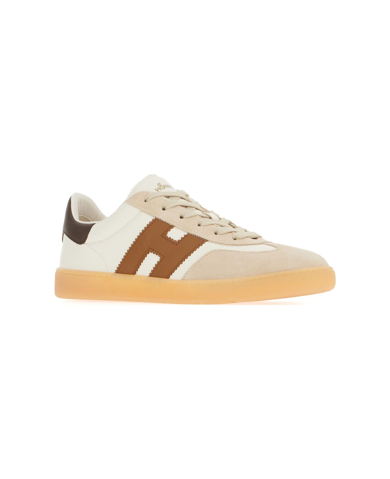 Hogan Multicolor Leather Cool Sneakers - BEIGE BROWN
