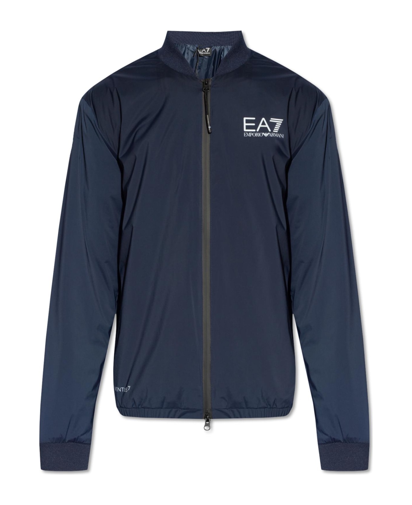 EA7 Emporio Armani Jacket With Logo - Blue