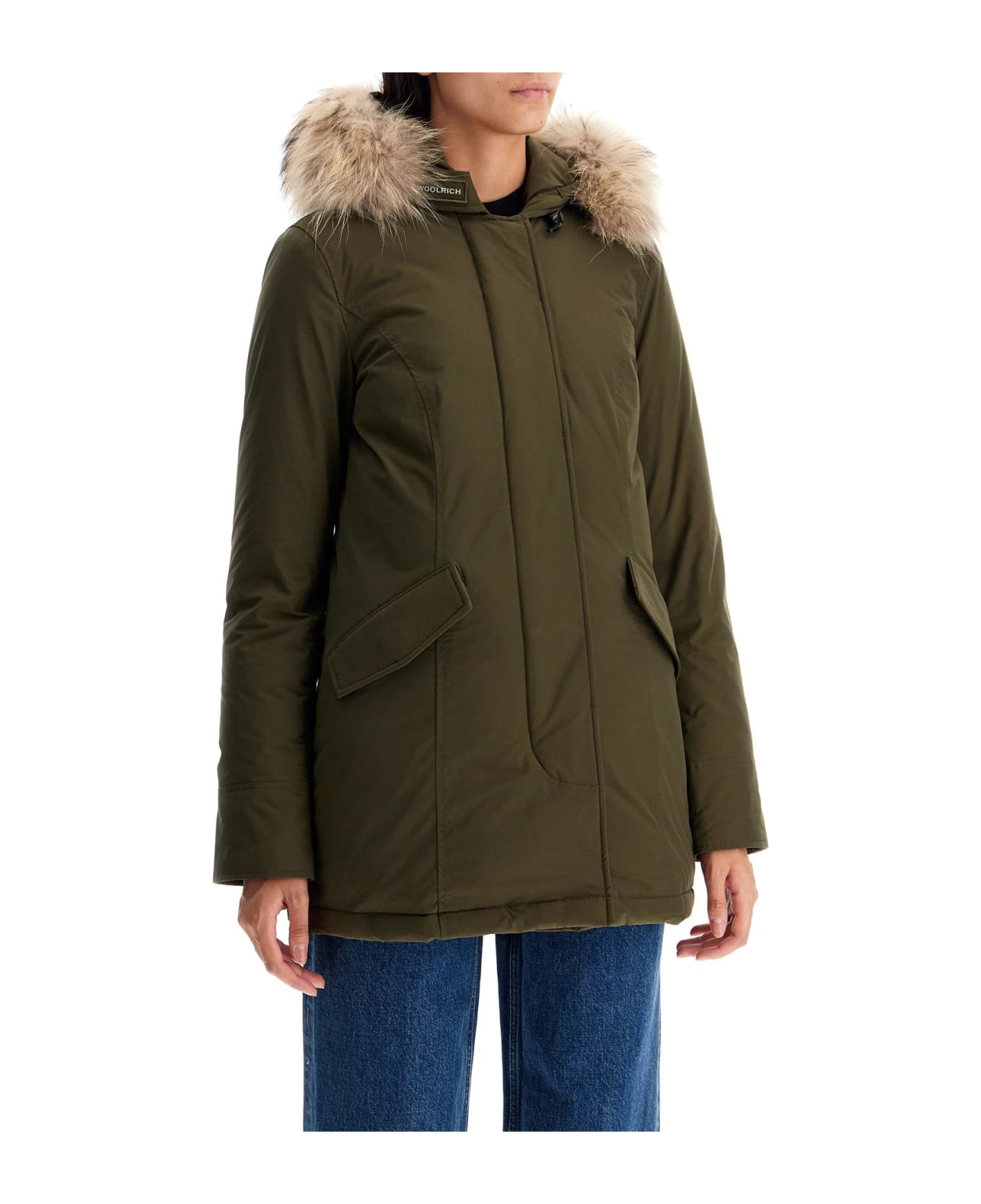 Woolrich Luxury Arctic Parka With Fur - DARK GREEN
