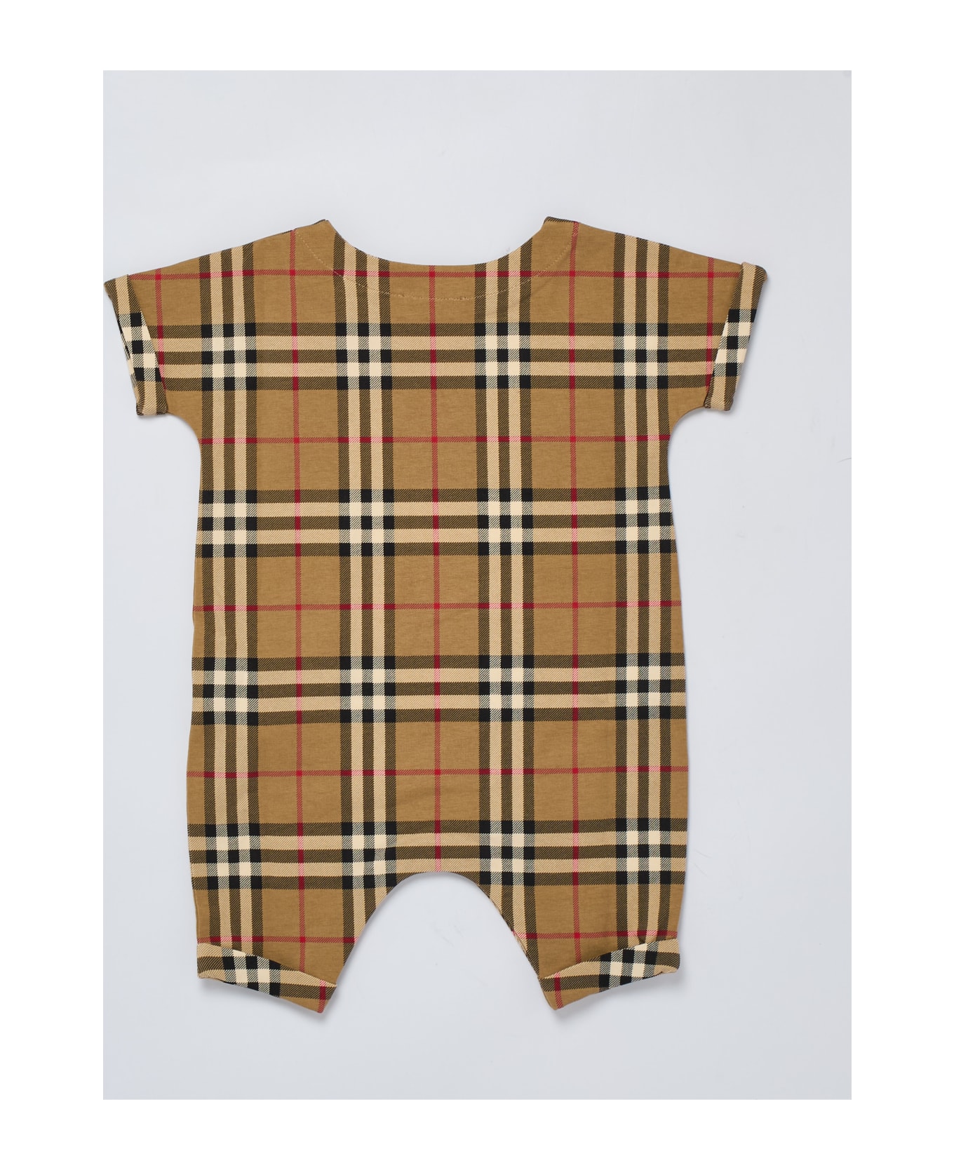 Burberry Lennox Romper Jump Suit - CHECK BEIGE ボディスーツ＆セットアップ