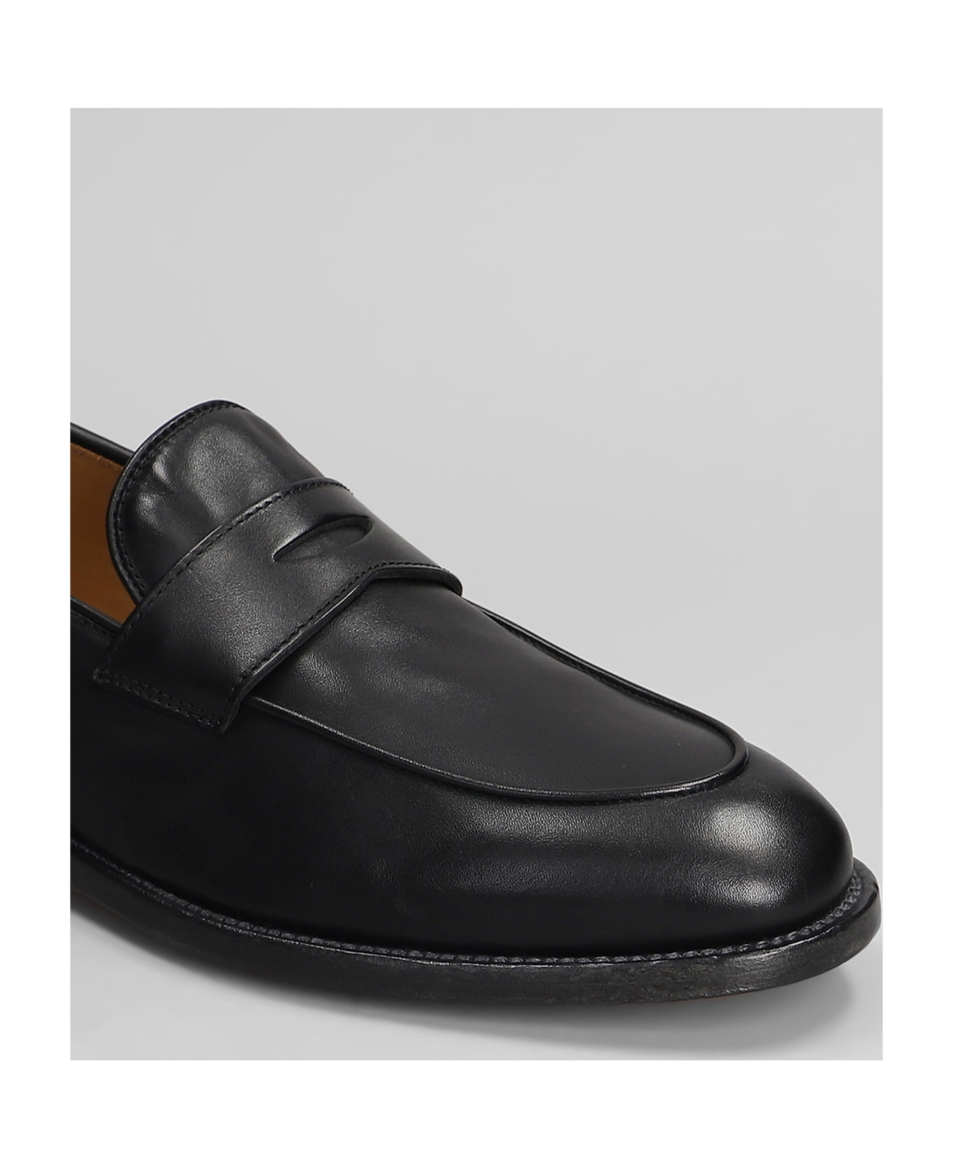 Officine Creative Opera 001 Loafers In Black Leather - black