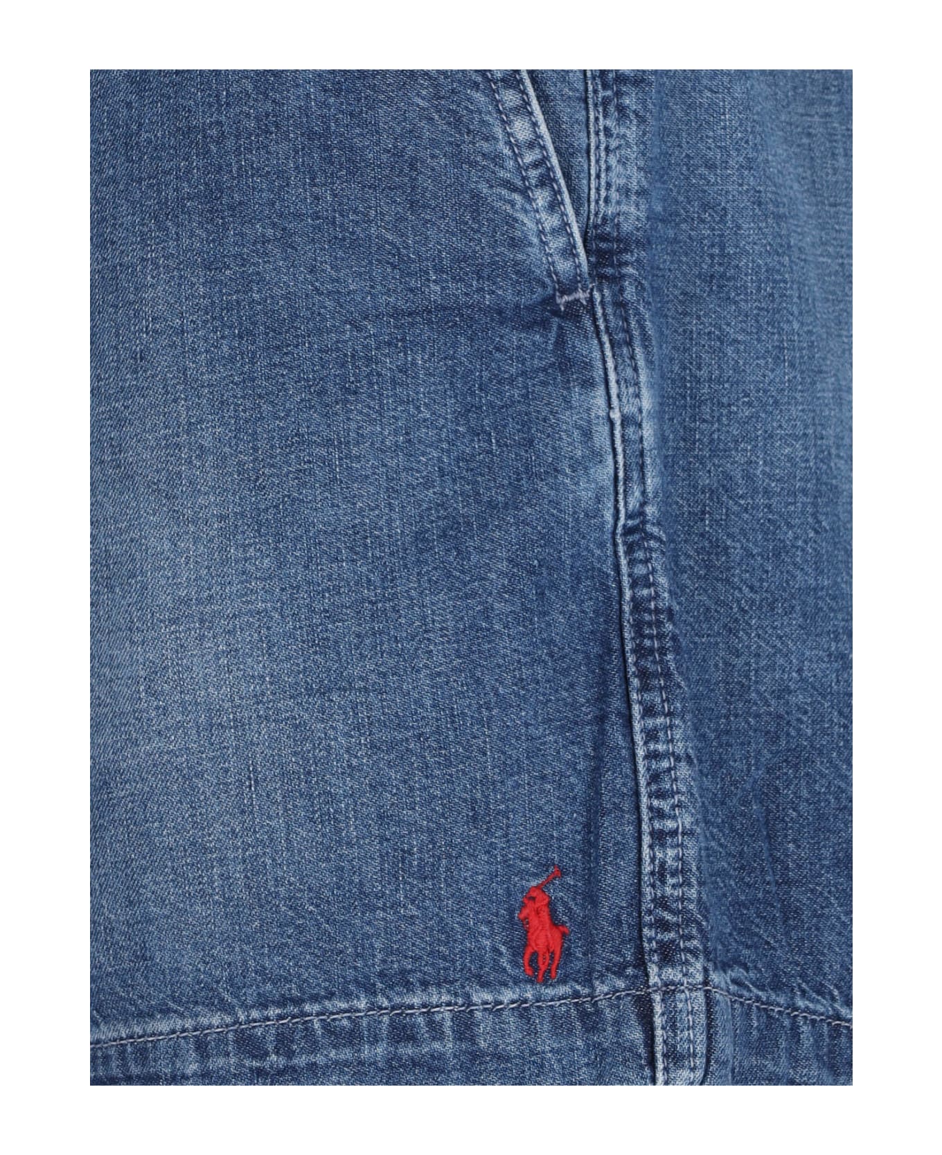 Polo Ralph Lauren Logo Denim Pants - Blue