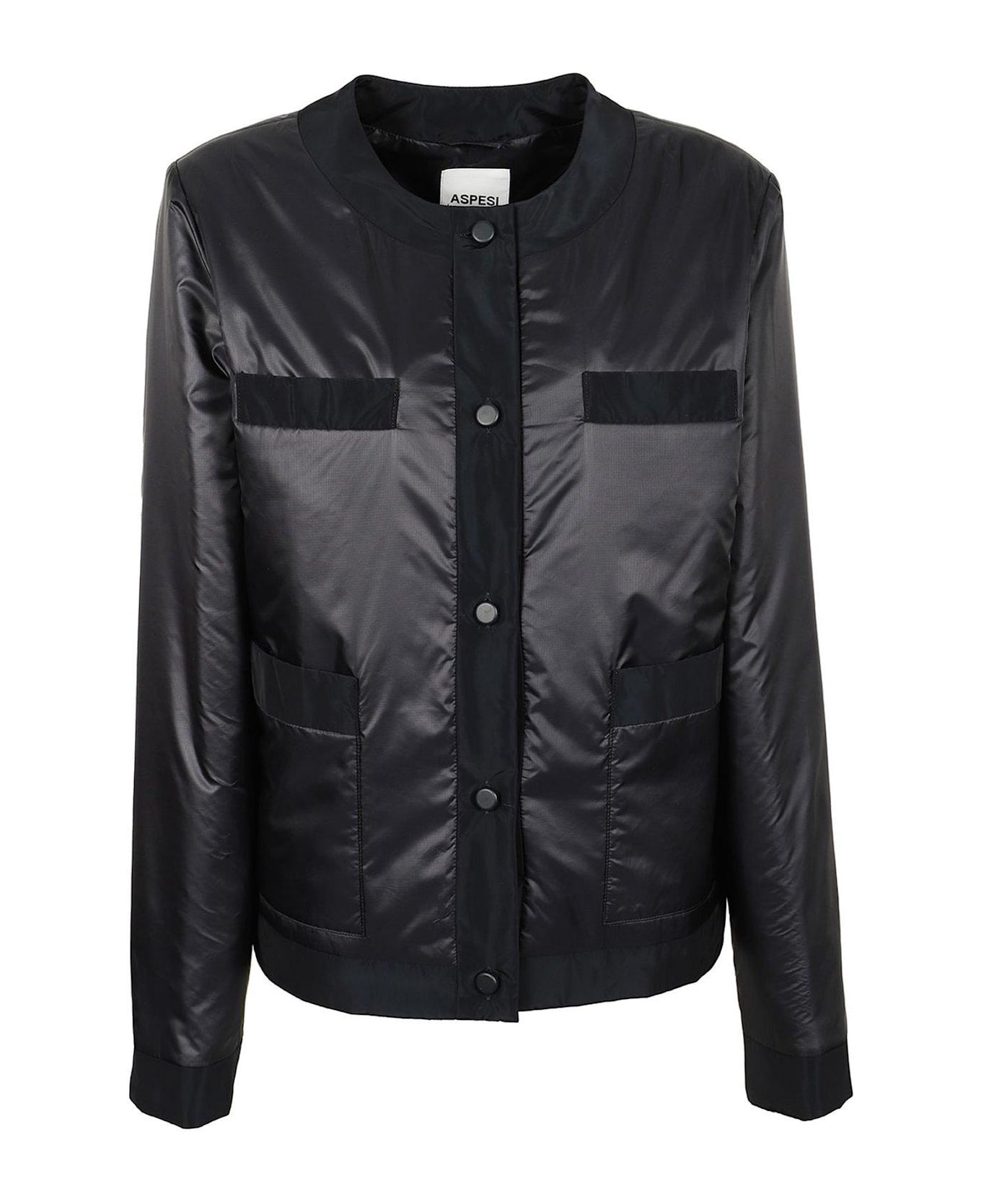 Aspesi Crewneck Padded Jacket - Navy