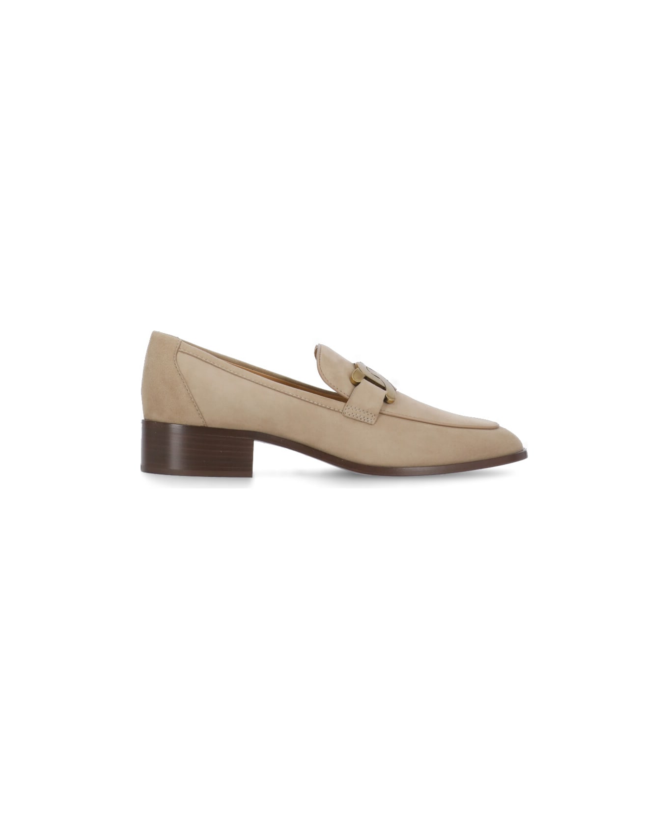 Tod's Leather Loafers - Beige ハイヒール