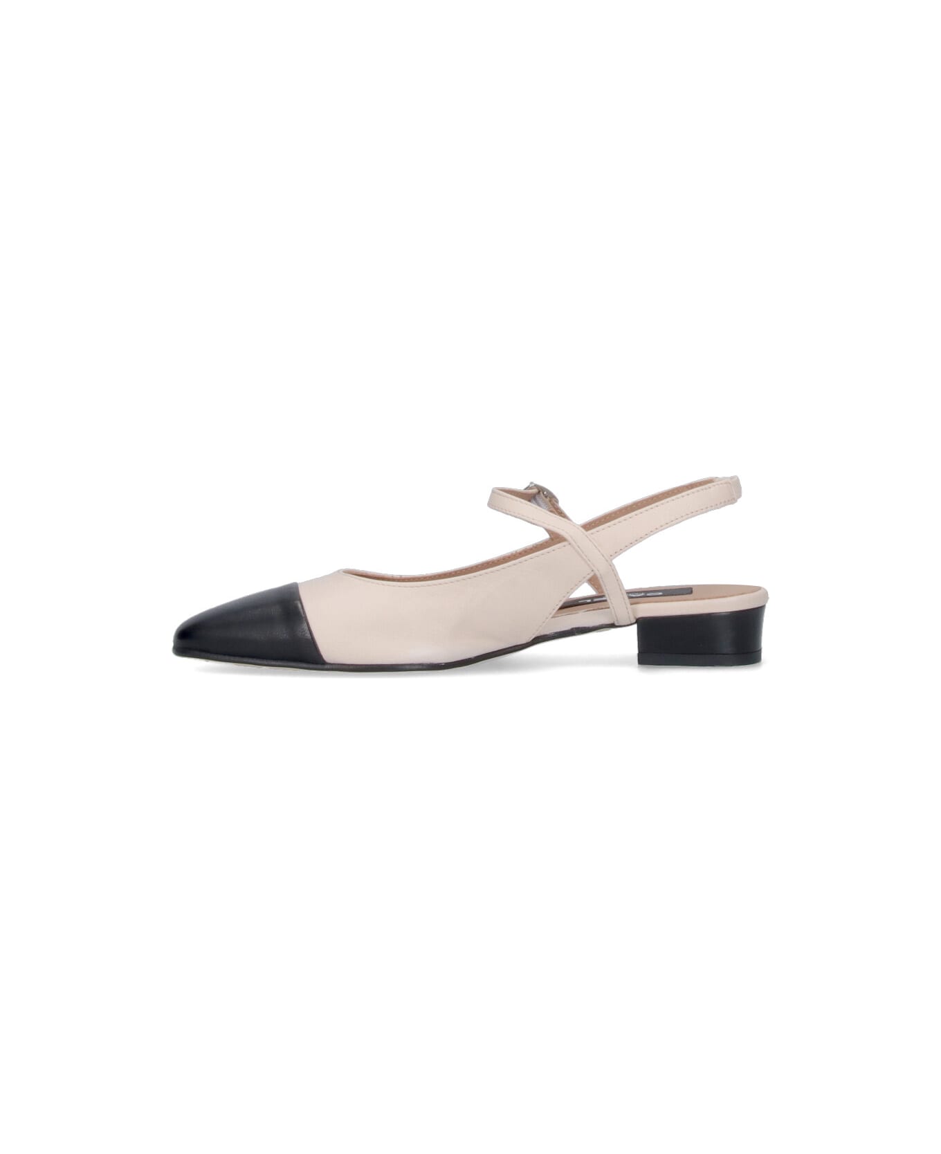 Carel "oceano" Slingback Mules - Beige
