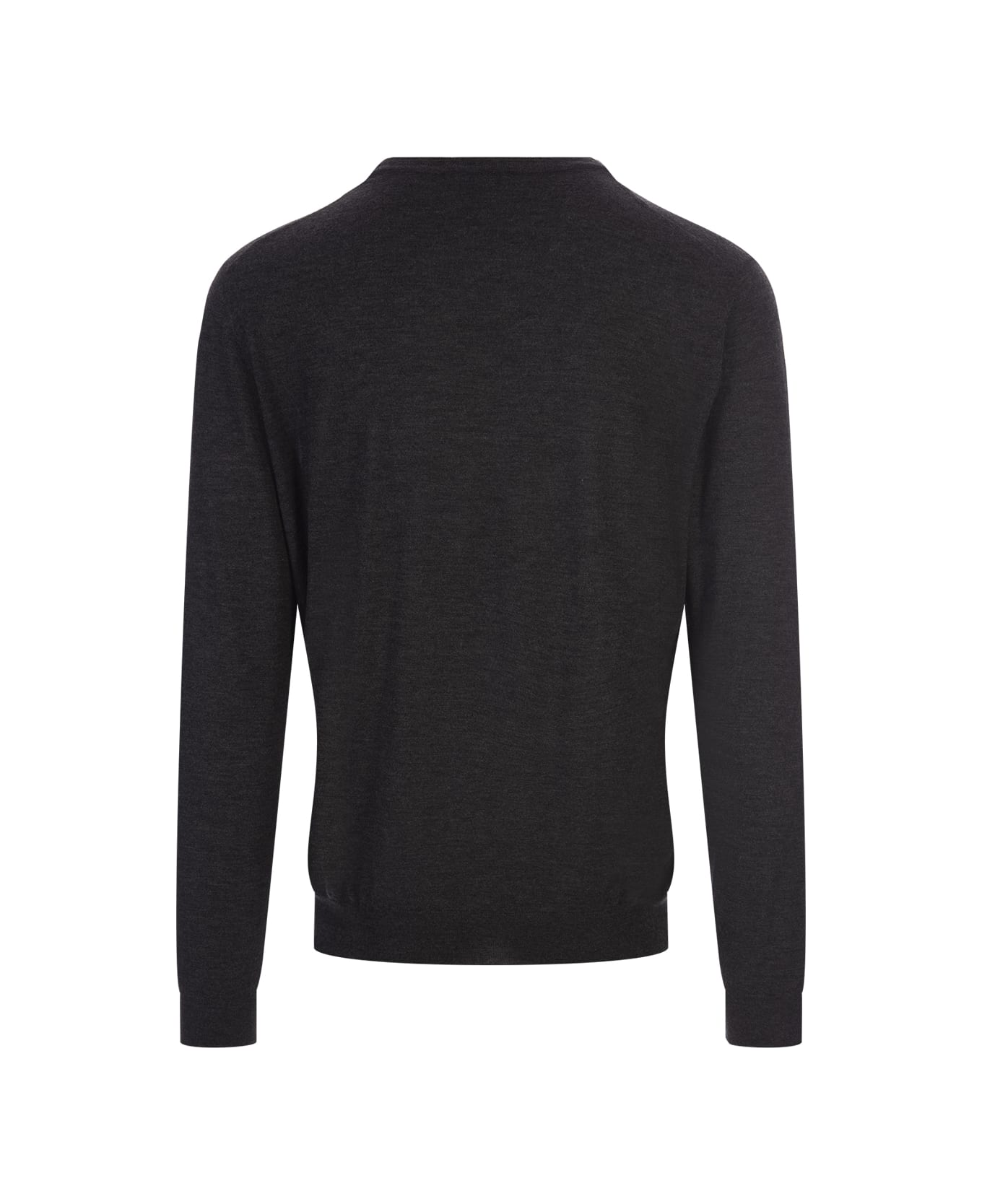 Fedeli Anthracite Cashmere Sweater - Grey