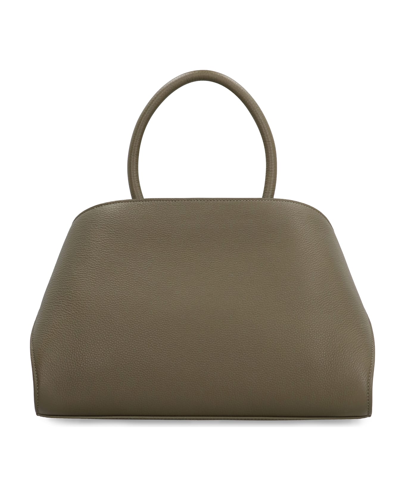 Ferragamo Hug S Leather Handbag - BROWN PATTERNED DARK