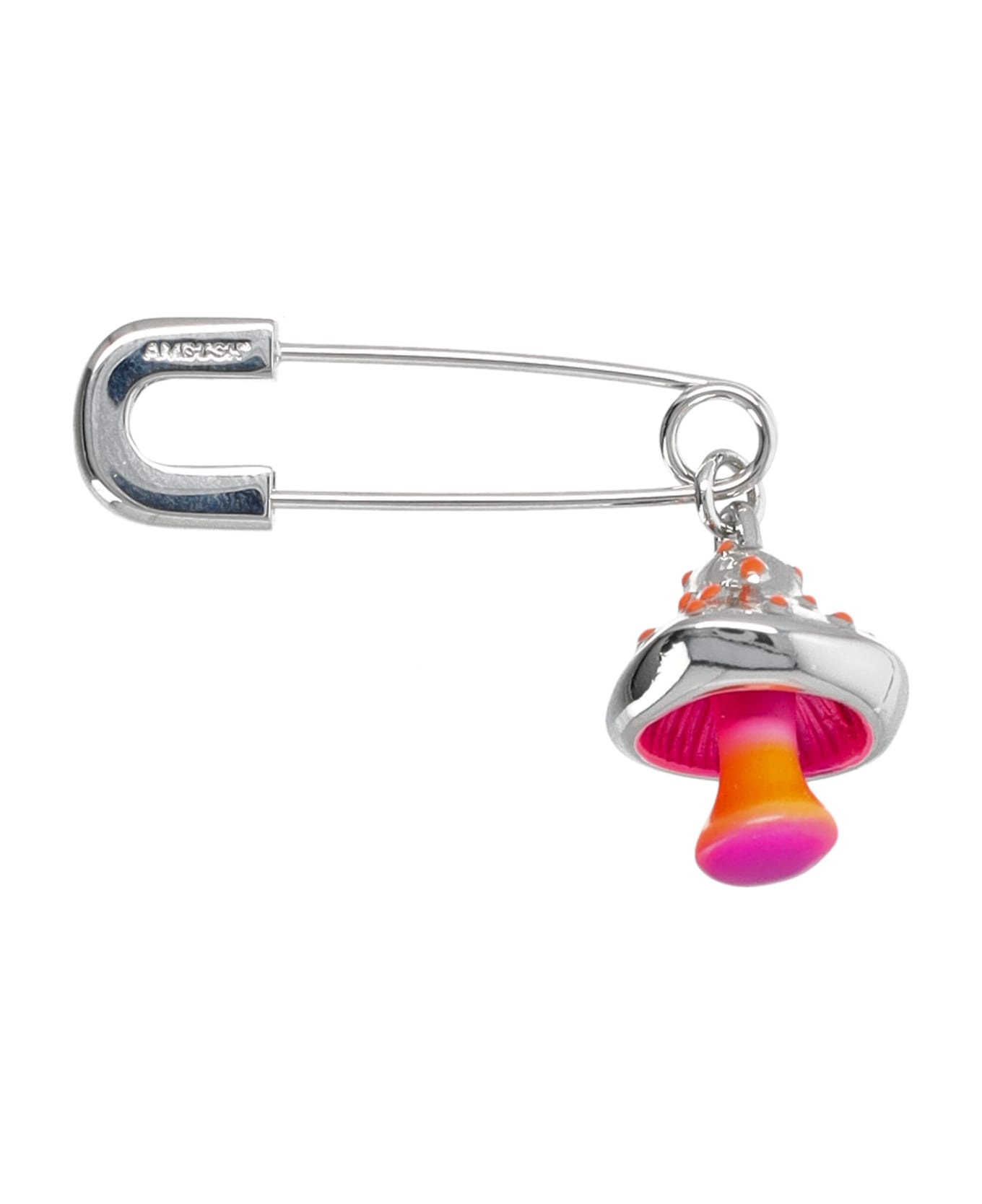 AMBUSH Mushroom Charm Earring - SILVER PINK