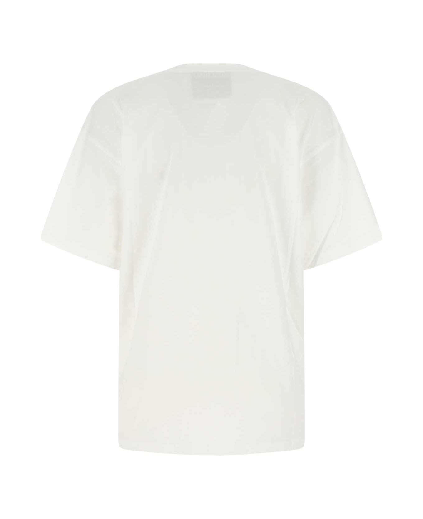 Moschino White Cotton Oversize T-shirt - A3001 Tシャツ