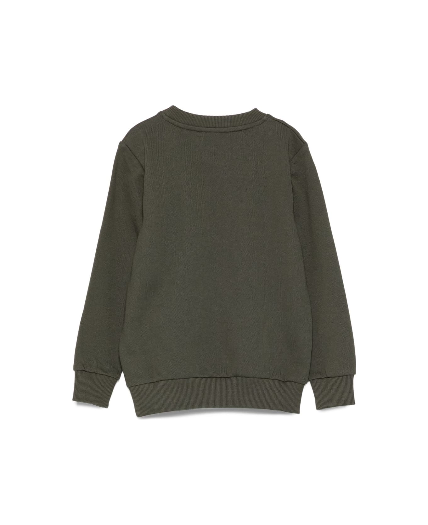 Balmain Kids Sweatshirt With Embroidered Logo - Green