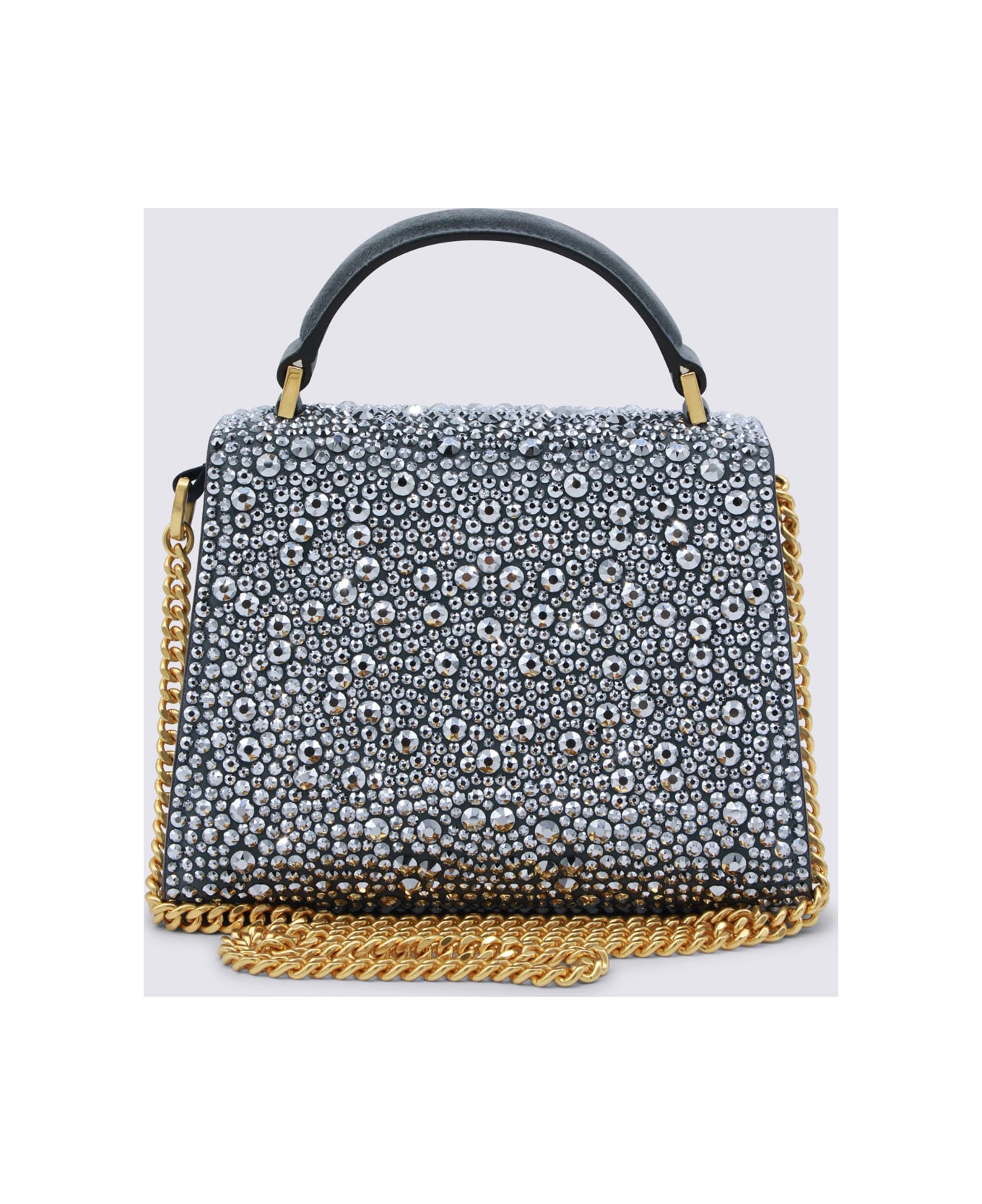 Valentino Garavani Crystal Vsling Small Top Handle Bag