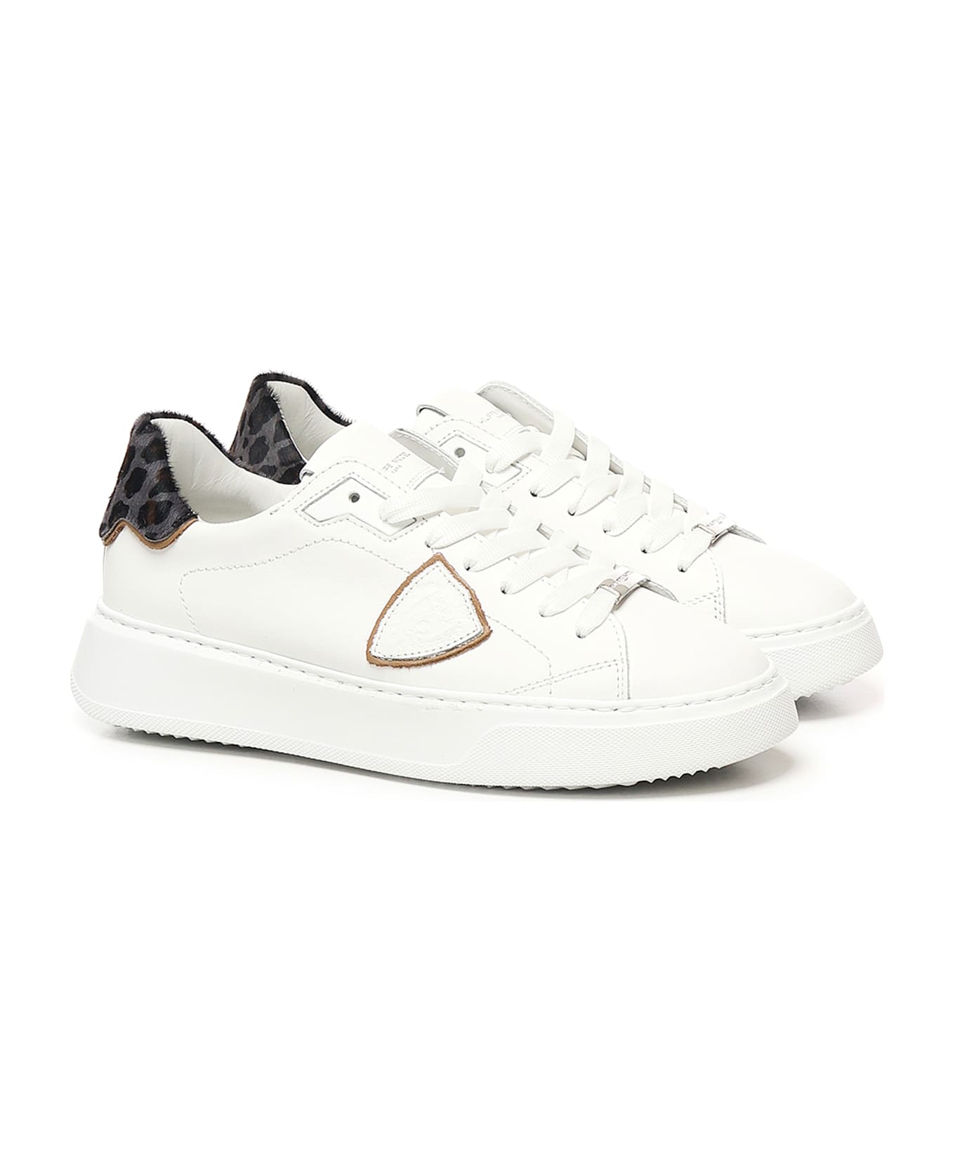 Philippe Model Temple Low Sneakers - WHITE