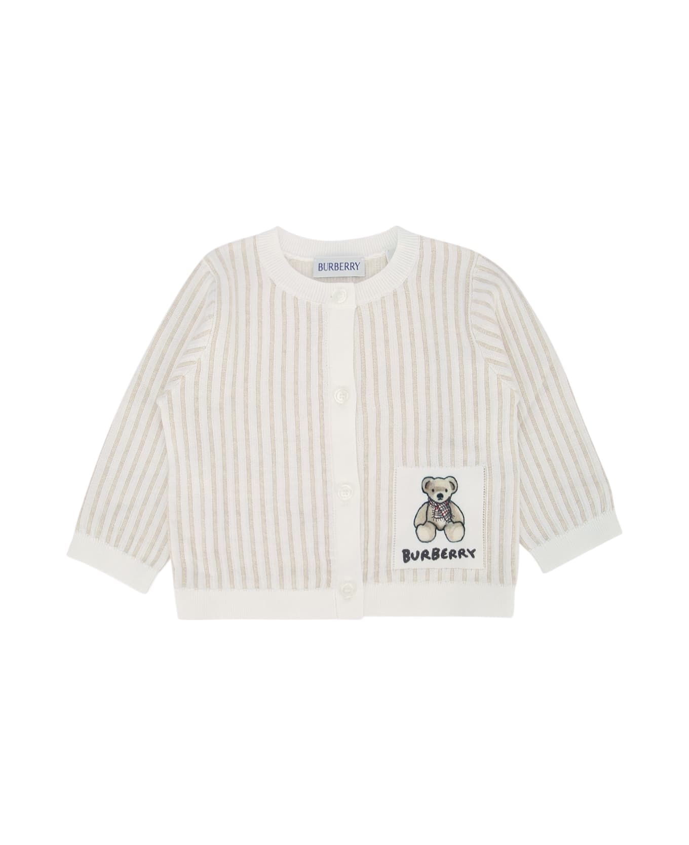 Burberry N5 Teddy Cardi - IVORYIPPAT