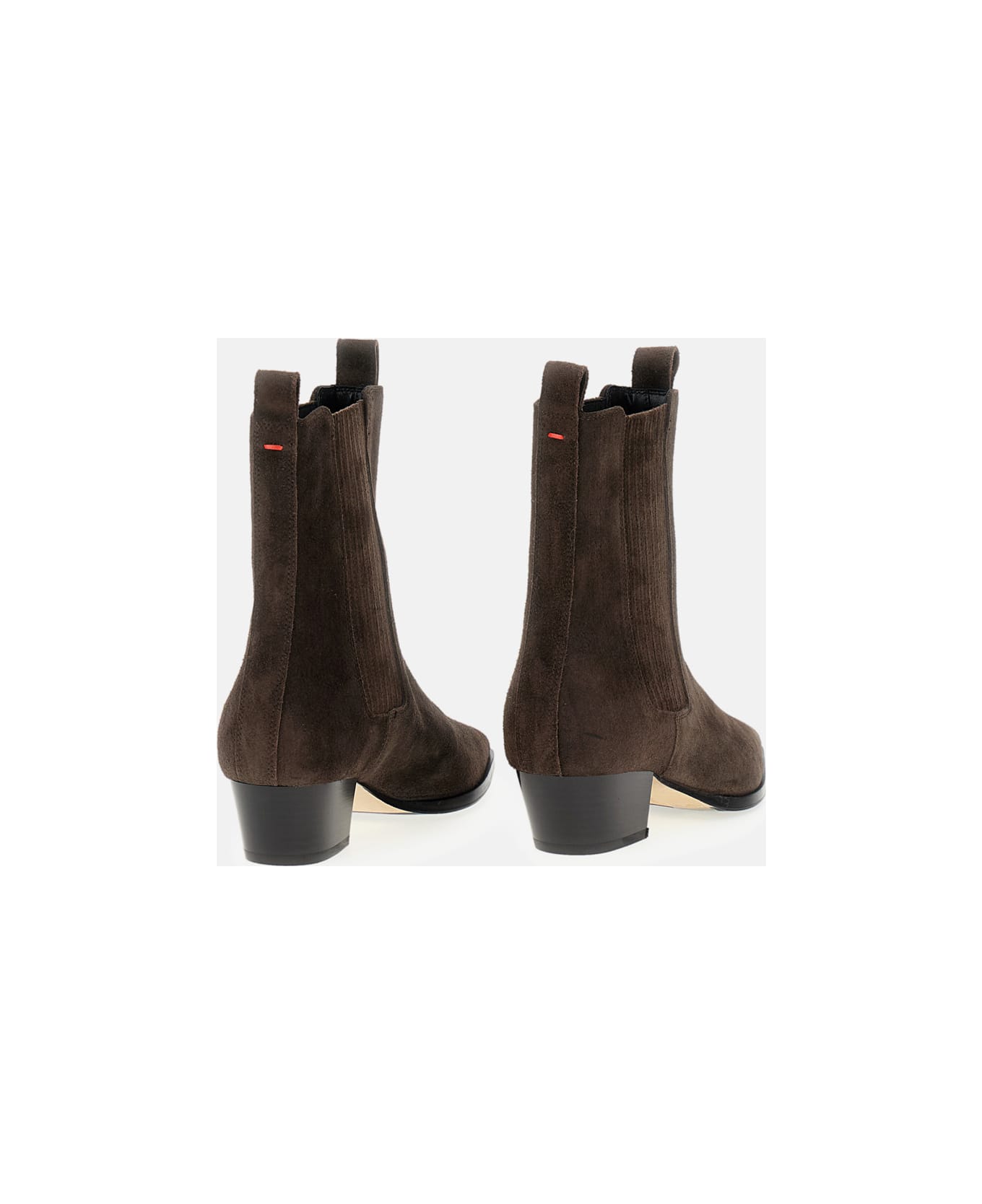 aeyde Agata Cow Suede Leather Moka - Brown