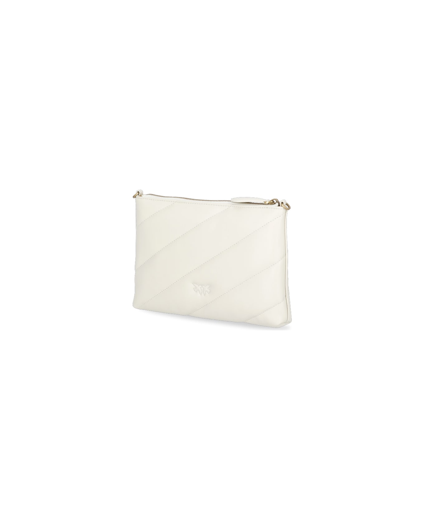 Pinko Flat Pouch Bag - Q White