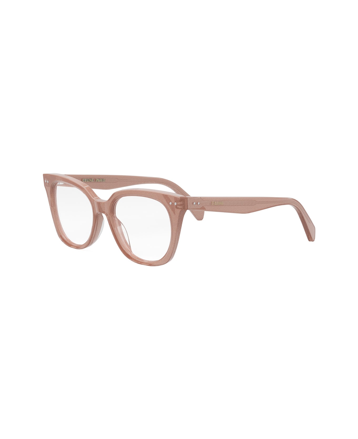 Celine Cl50116i Celine Thin 074 Rose Silver Glitter Glasses - Rosa