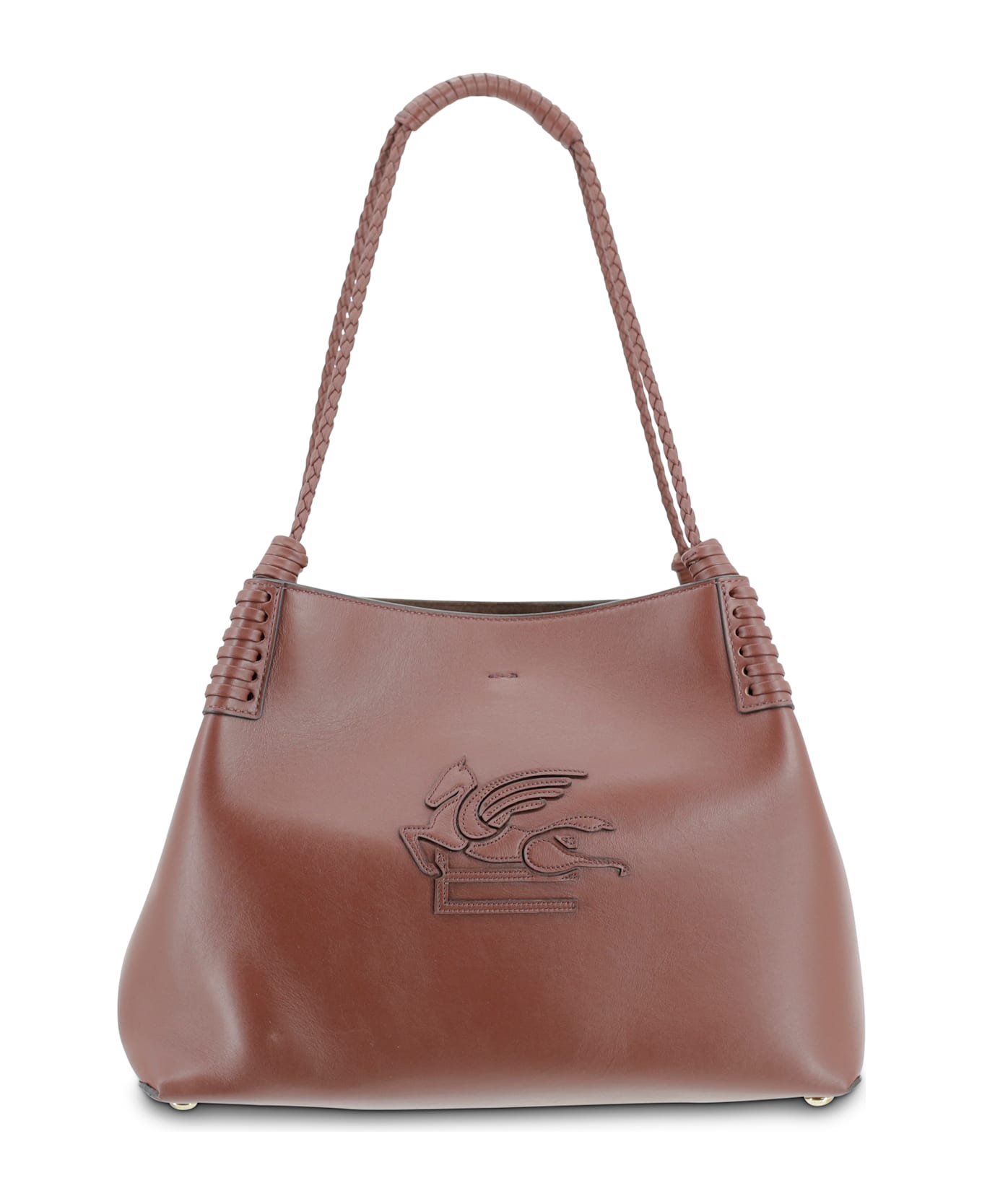 Etro Libra Leather Tote Bag - Brown
