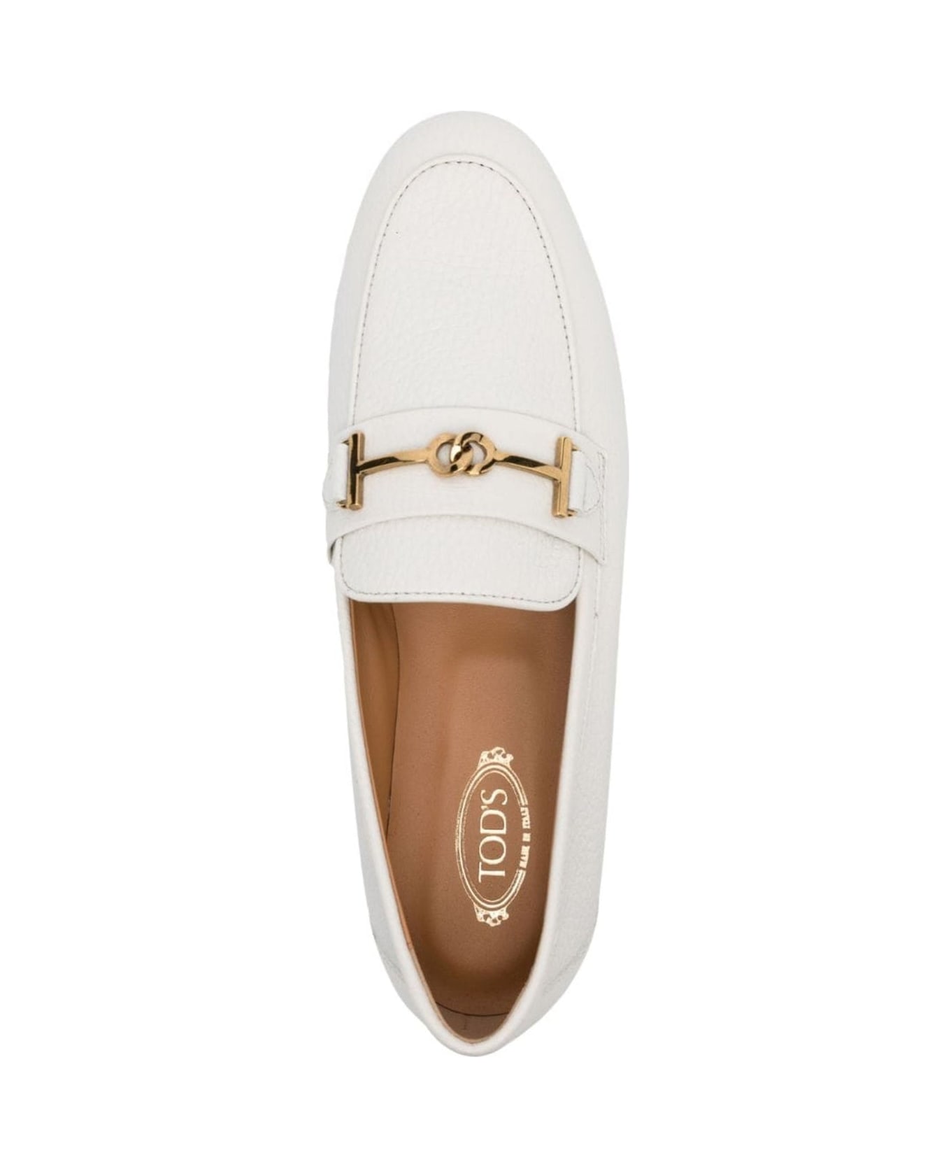 Tod's Leather Loafers - White