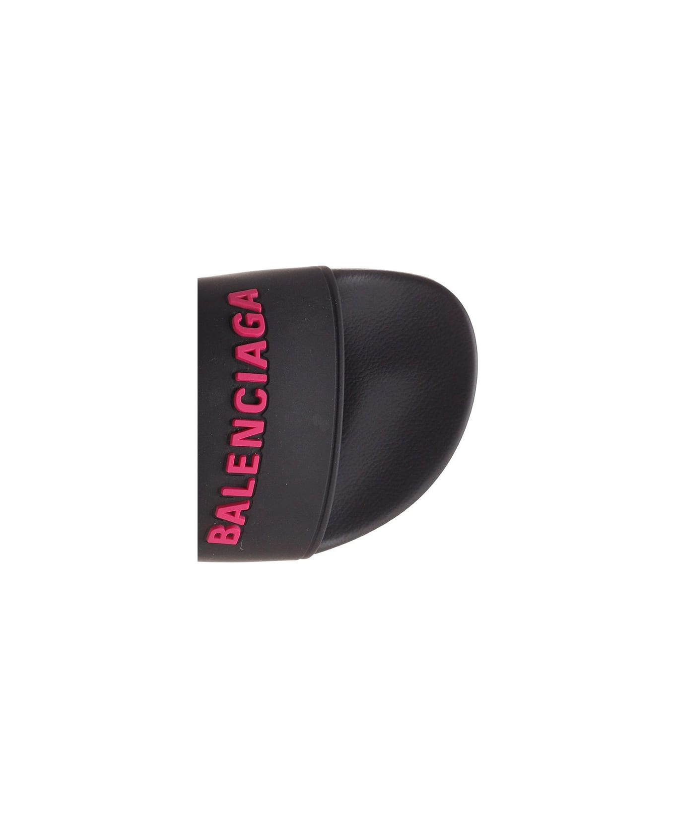Balenciaga Balenciaga Slides With Logo - BLACK PINK