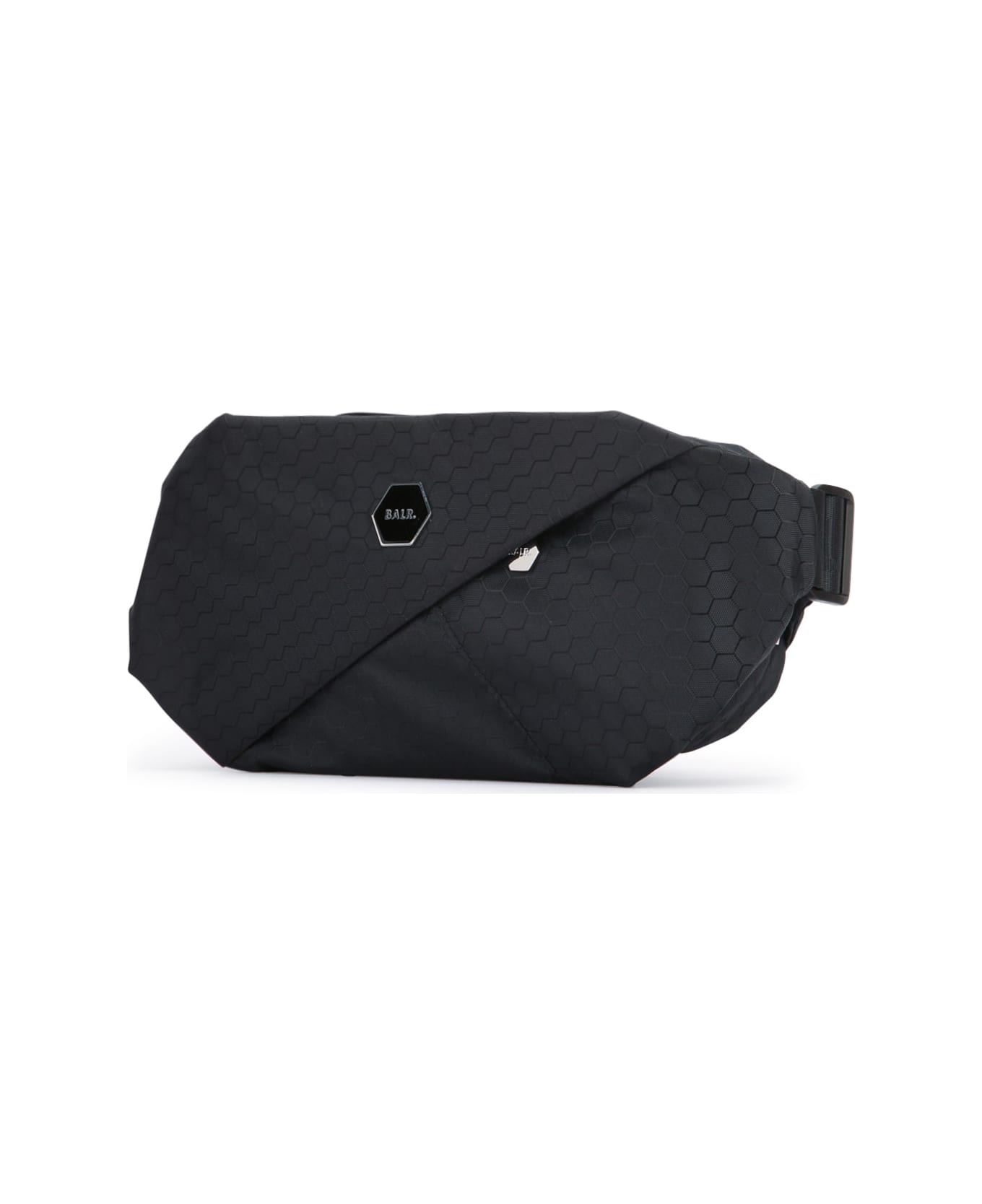 BALR. Hexline Badge Waist Pack - JETBLACK
