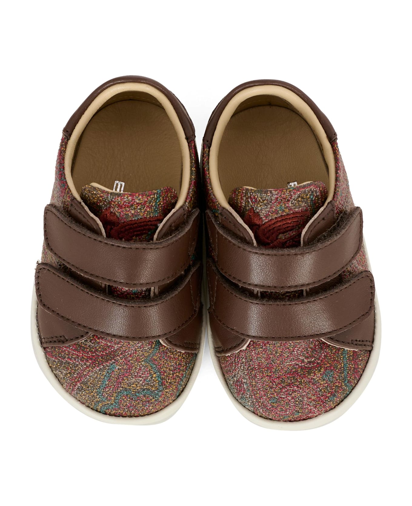 Etro Multicolor Sneakers For Baby Boy With Paisley Print - Multicolor