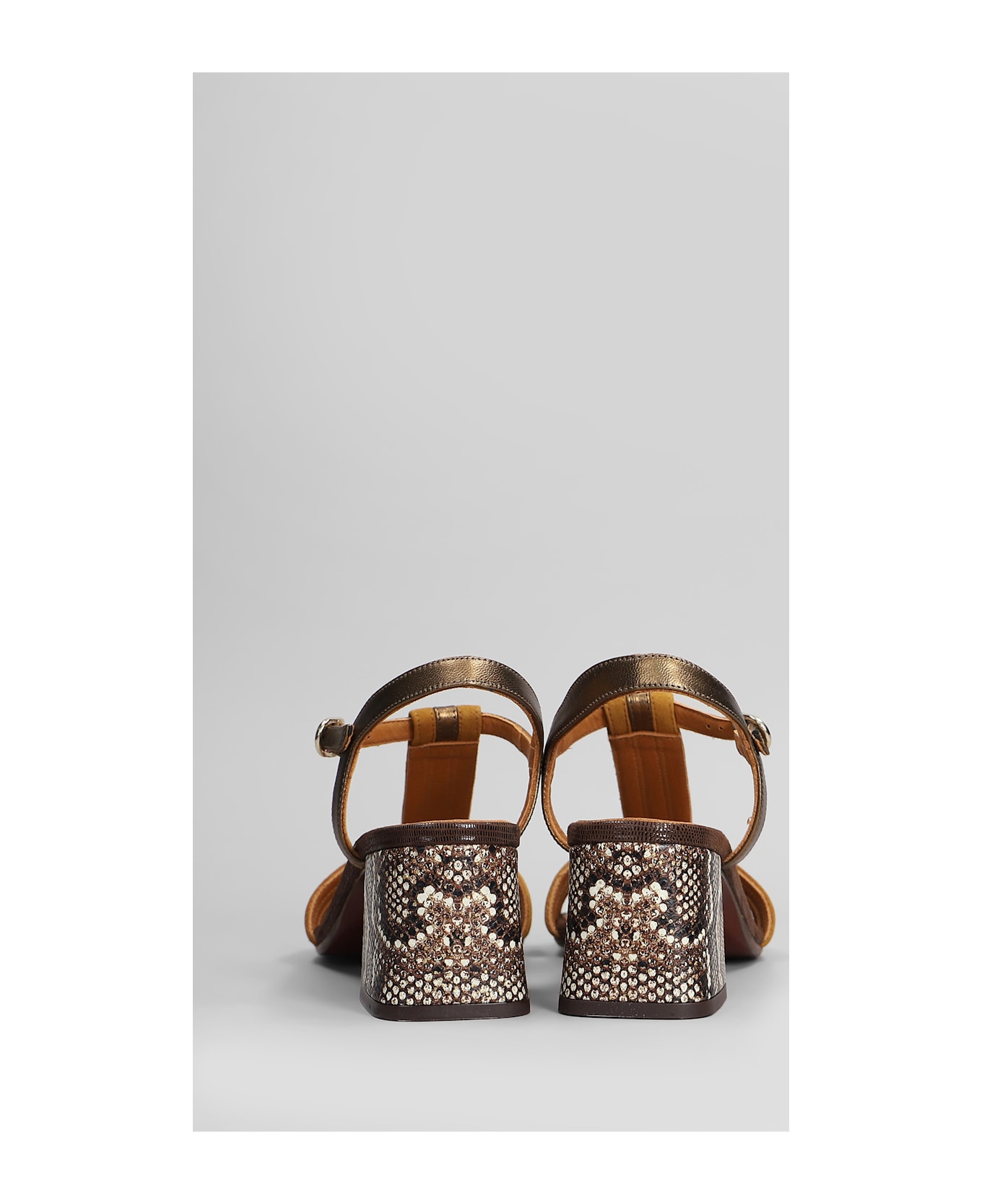 Chie Mihara Laluce Sandals In Leather Color Suede And Leather - leather color