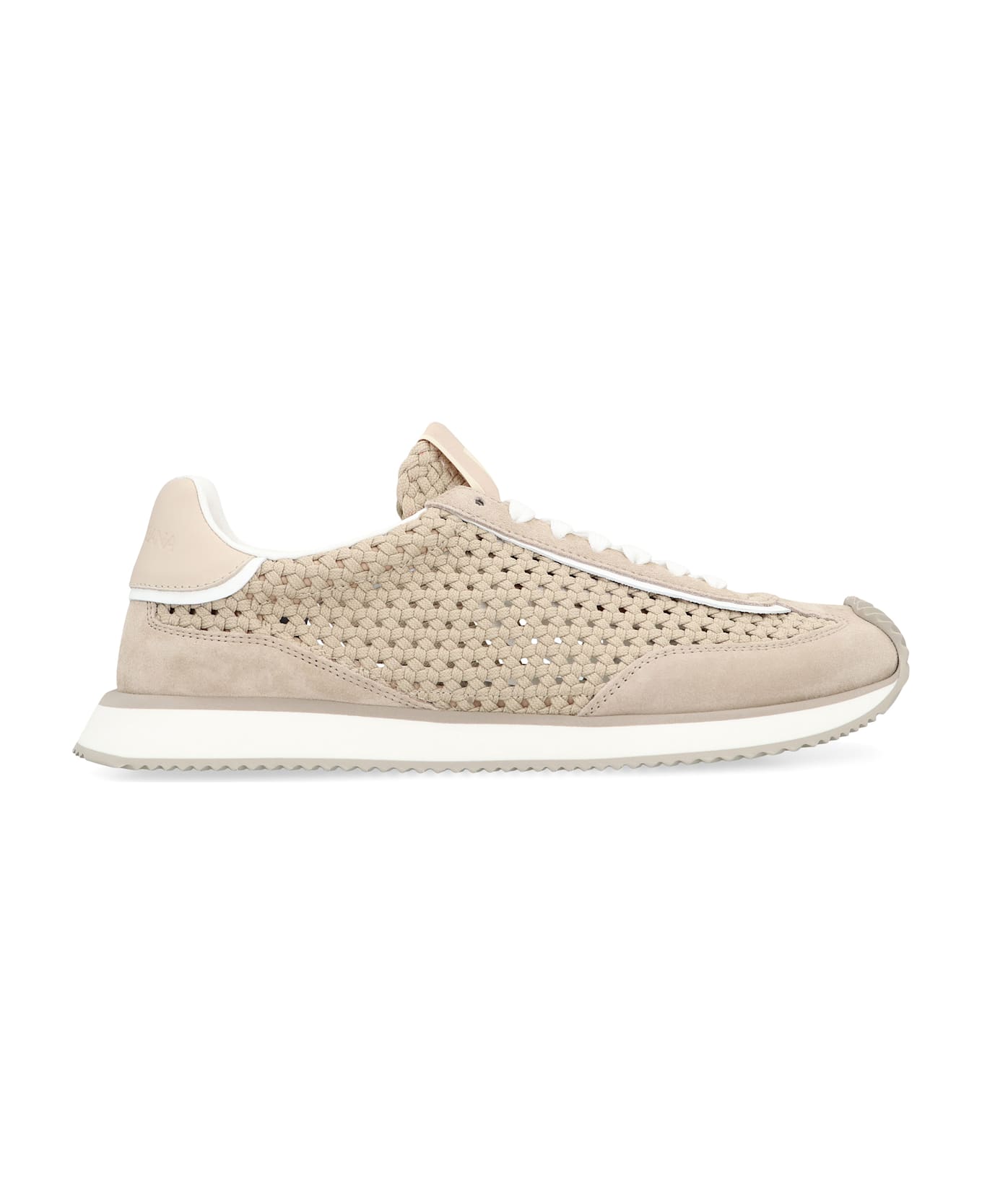 Dolce 
Gabbana Leather And Fabric Low-top Sneakers - Sand
