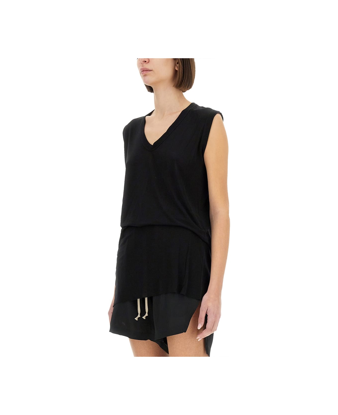 Rick Owens Jersey Top - BLACK