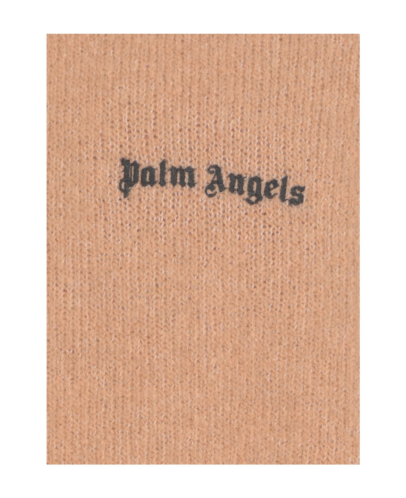 Palm Angels Logo Crewneck Sweater - Brown