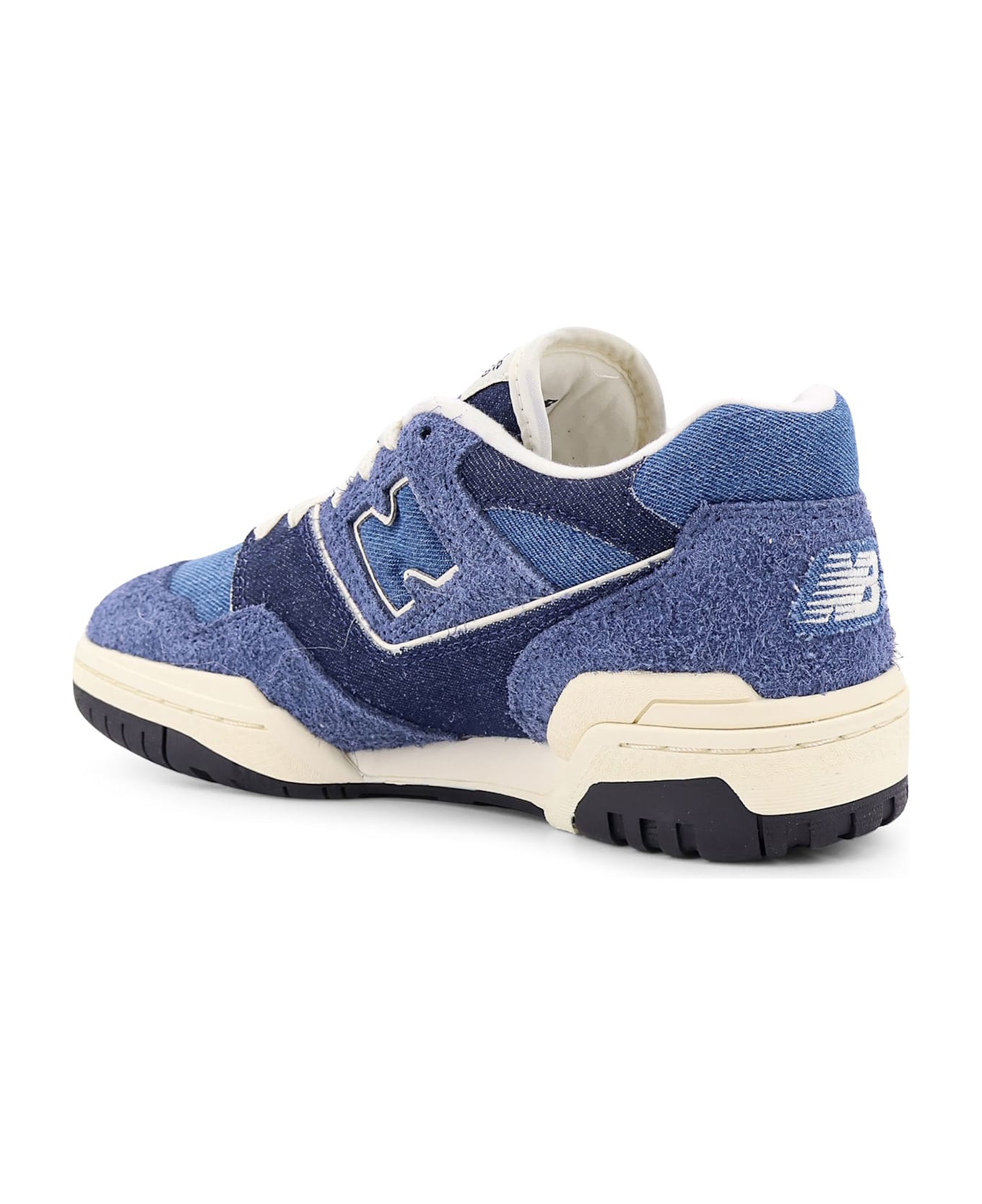 New Balance 550 Denim And Suede Sneakers - Blue