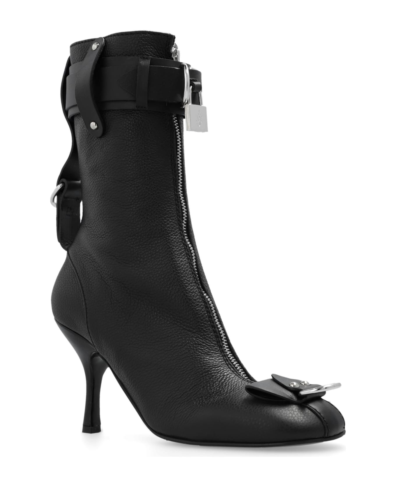 J.W. Anderson Heeled Boots In Leather - Black ブーツ