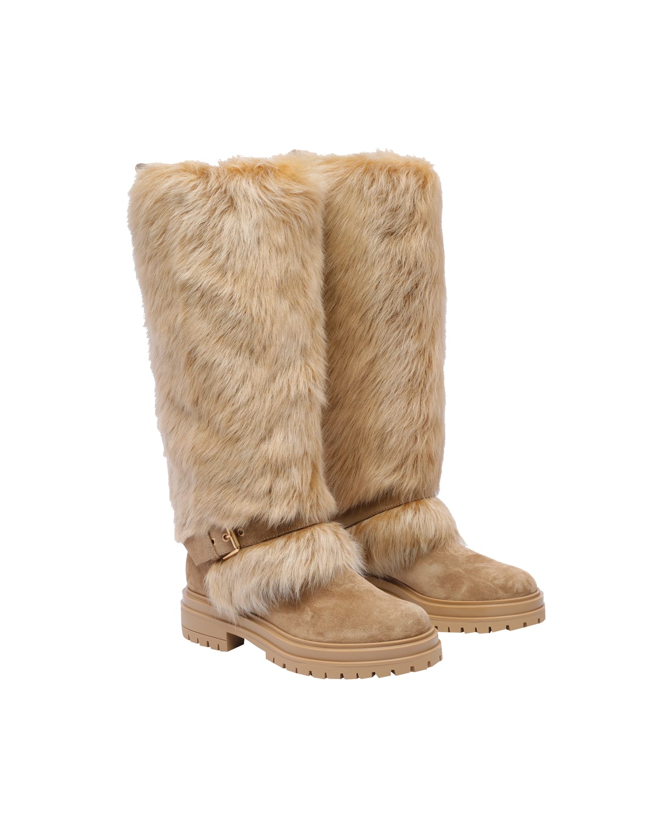 Gianvito Rossi Maverick Boots - Beige