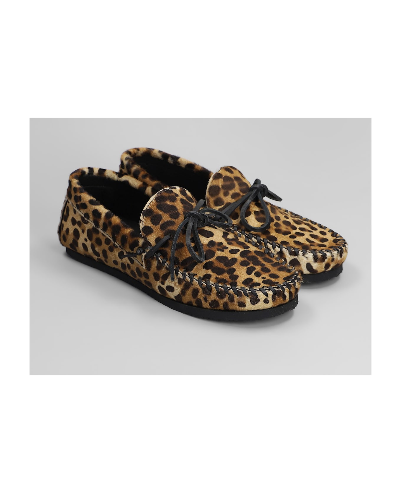 Isabel Marant Fitza Loafers In Animalier Pony Skin - Animalier