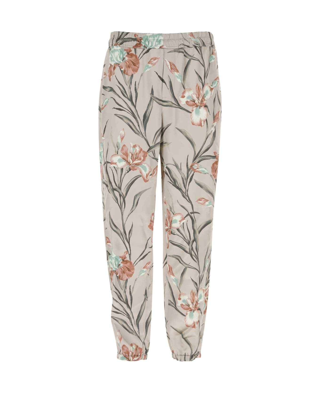 Saint Laurent Printed Satin Pant - GRISROSE