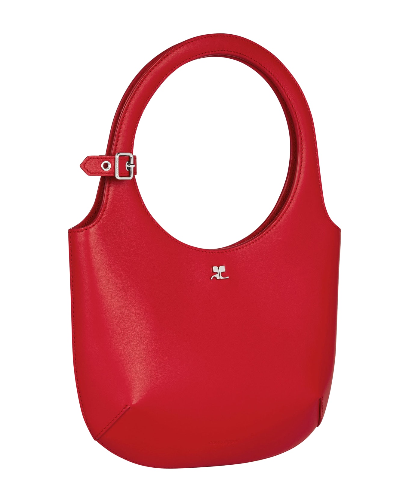 Courrèges Holy Smooth Leather Bag - Red