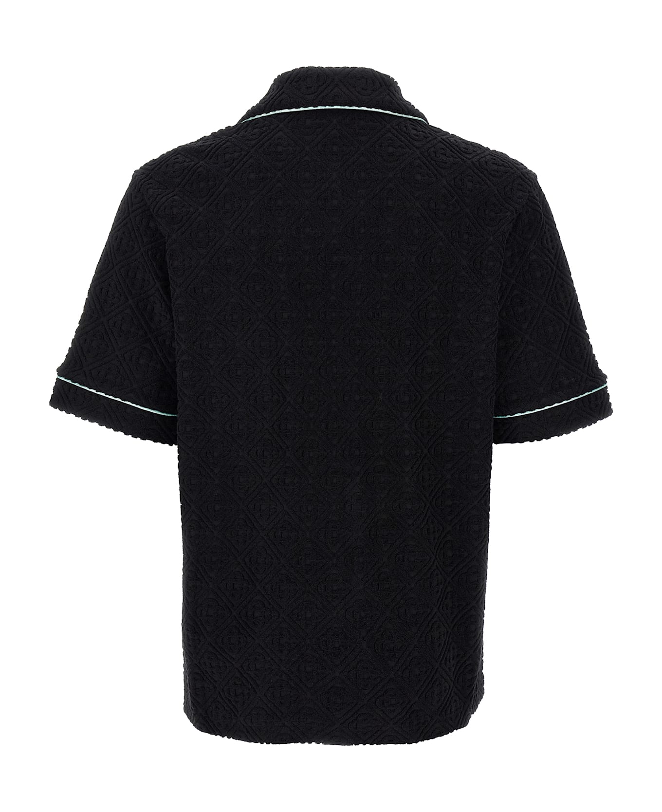 Casablanca 
towelling Monogram
 Shirt - Black  