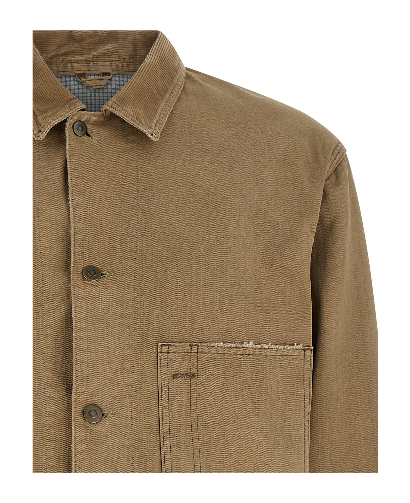 Maison Margiela Herringbone Jacket - NEUTRALS