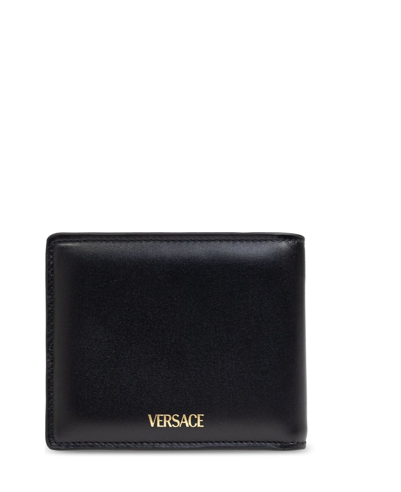 Versace Medusa-plaque Bi-fold Wallet - BLACK