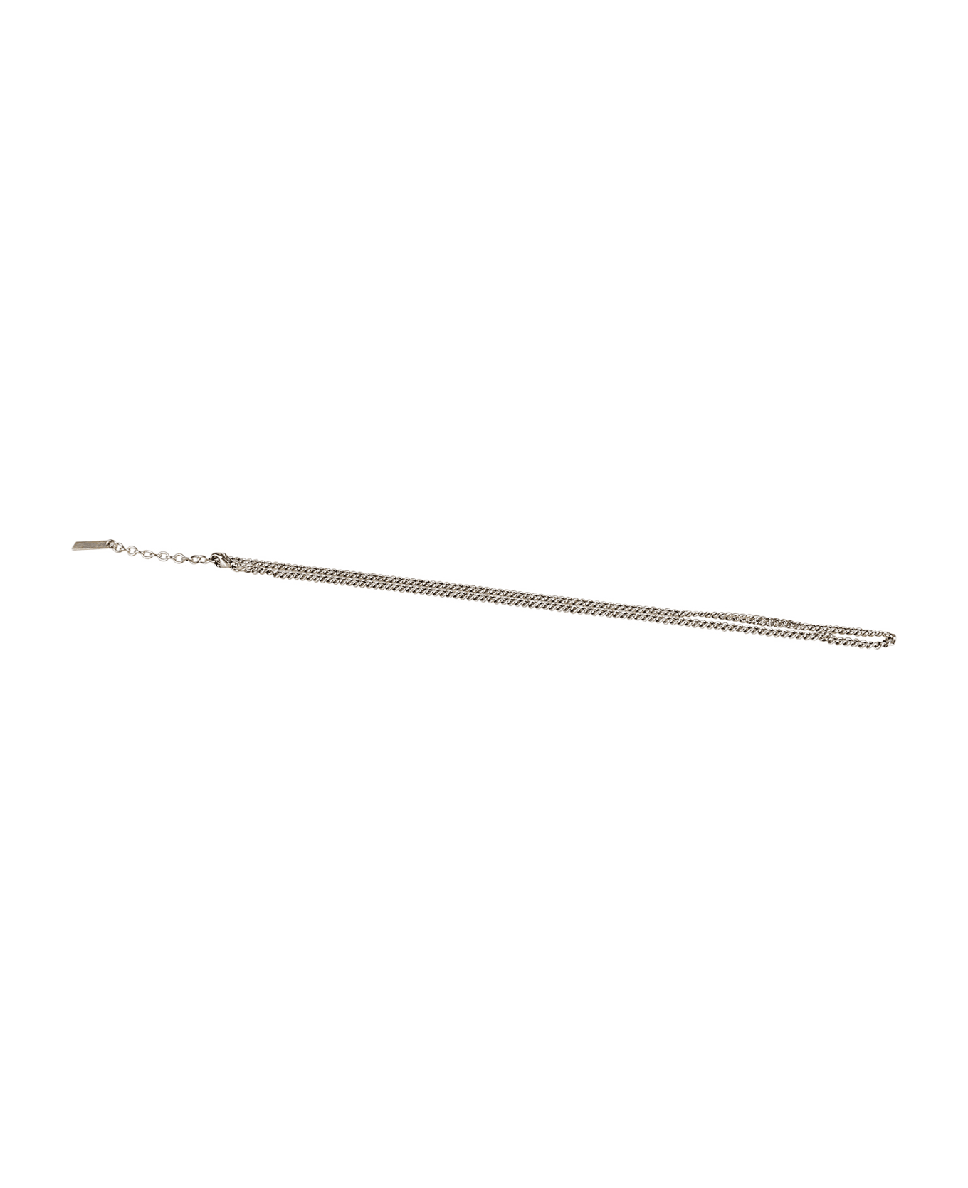 Saint Laurent Collier Chain Necklace - Silver