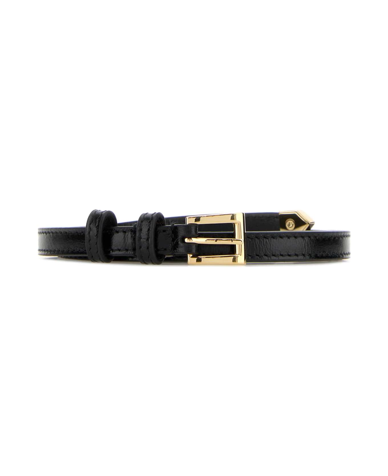 Prada Black Leather Belt - NERO ベルト
