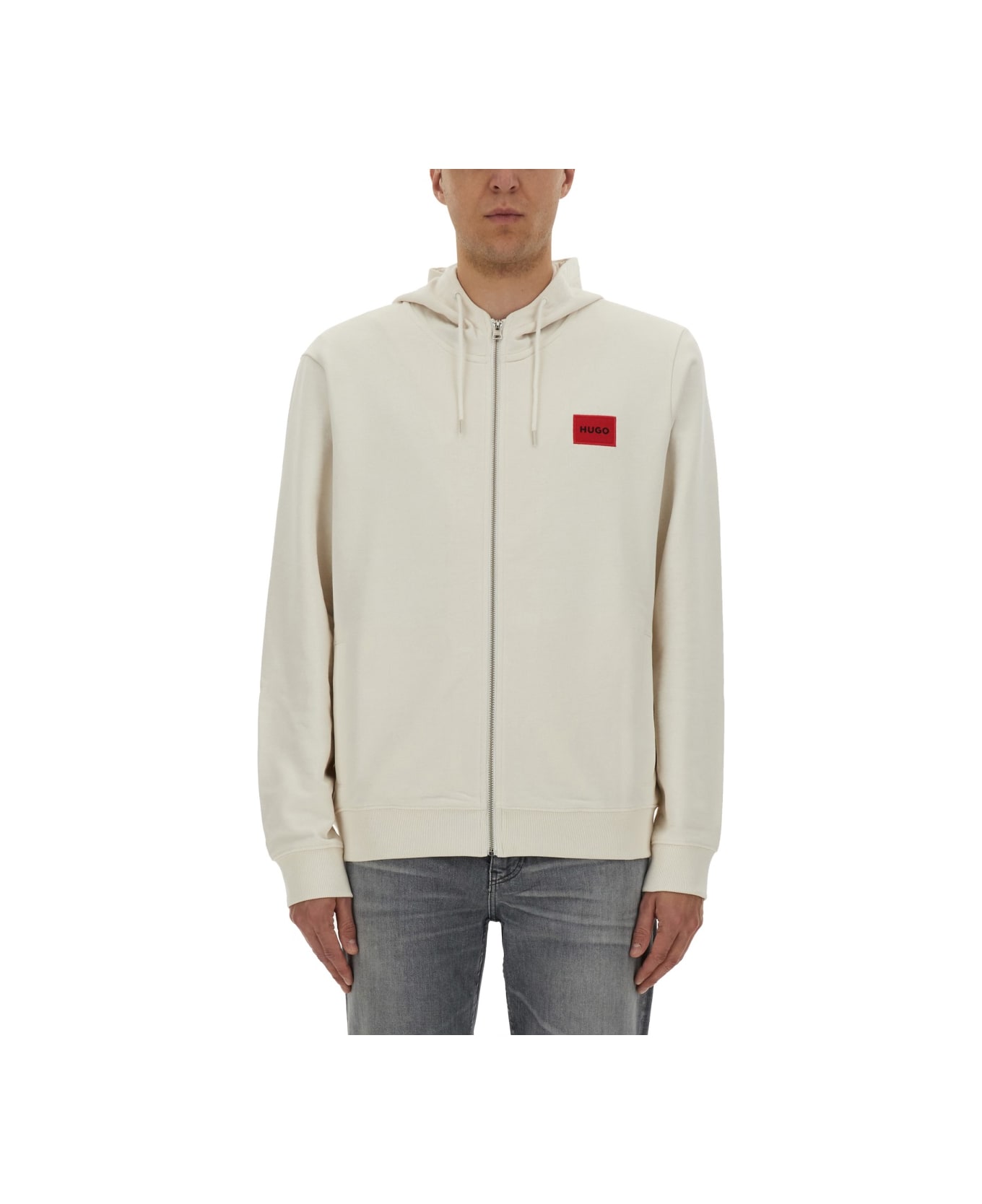Hugo Boss Sweatshirt With Logo - WHITE
