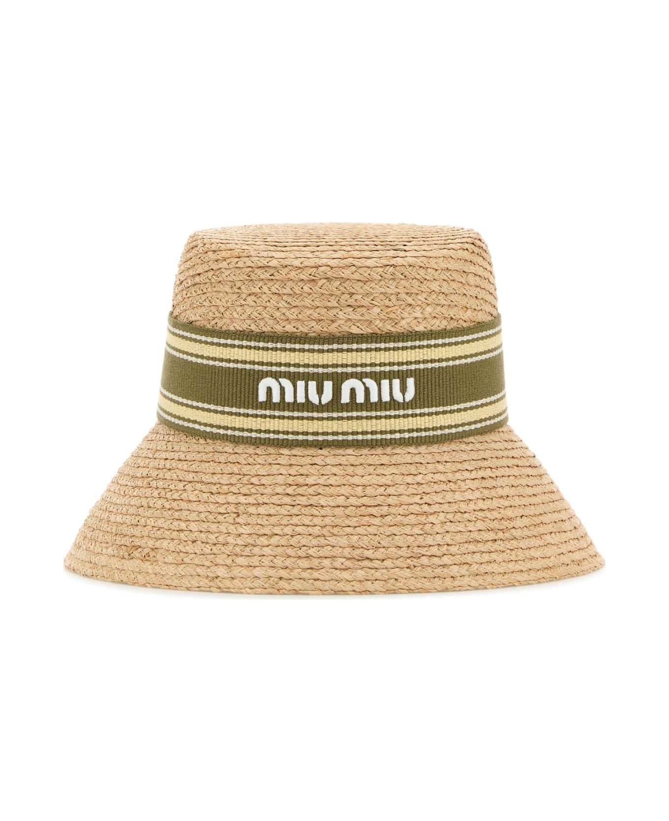Miu Miu Raffia Hat - NATURALETUNDRA