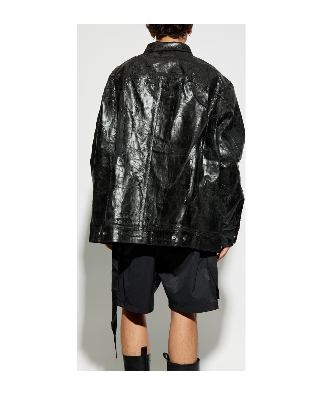 DRKSHDW Rick Owens Jacket Jumbo Worker In Oversize Style - Nero