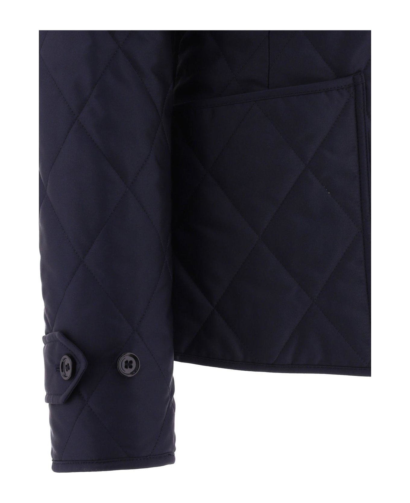 Burberry Diamond-quilted Buttoned Jacket