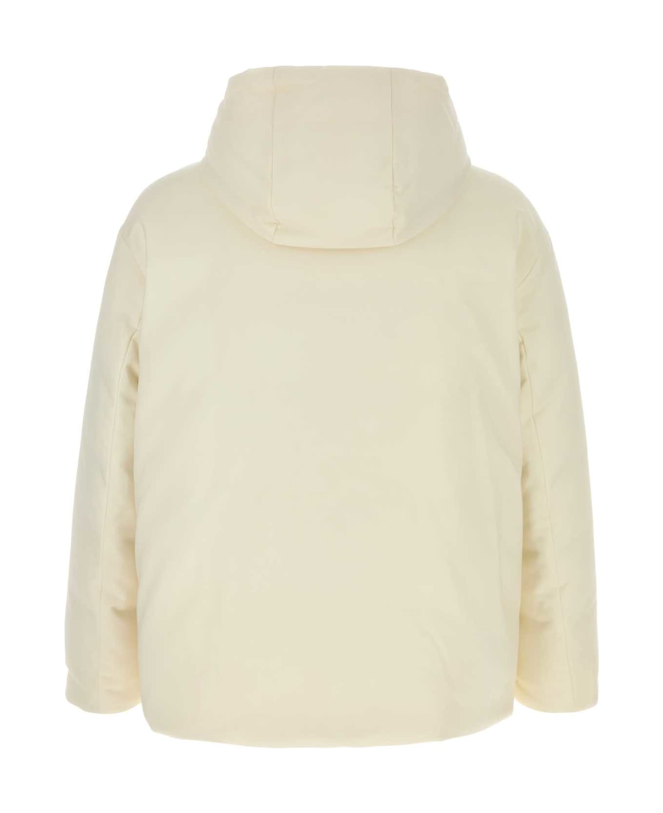 Valentino Garavani Ivory Wool Blend Padded Jacket - ICECREAM