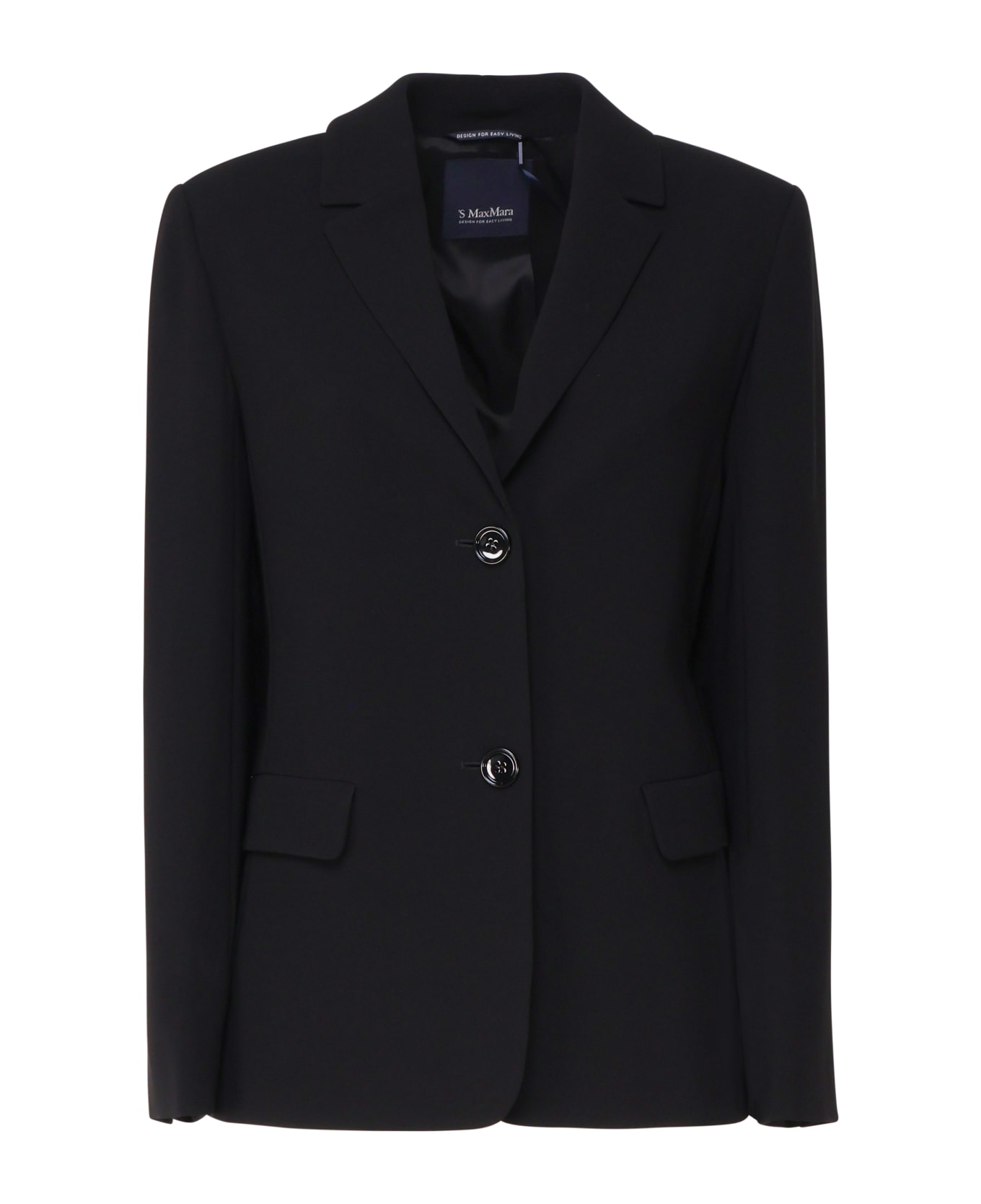 
S Max Mara Undici Single-breasted Jacket - Black
