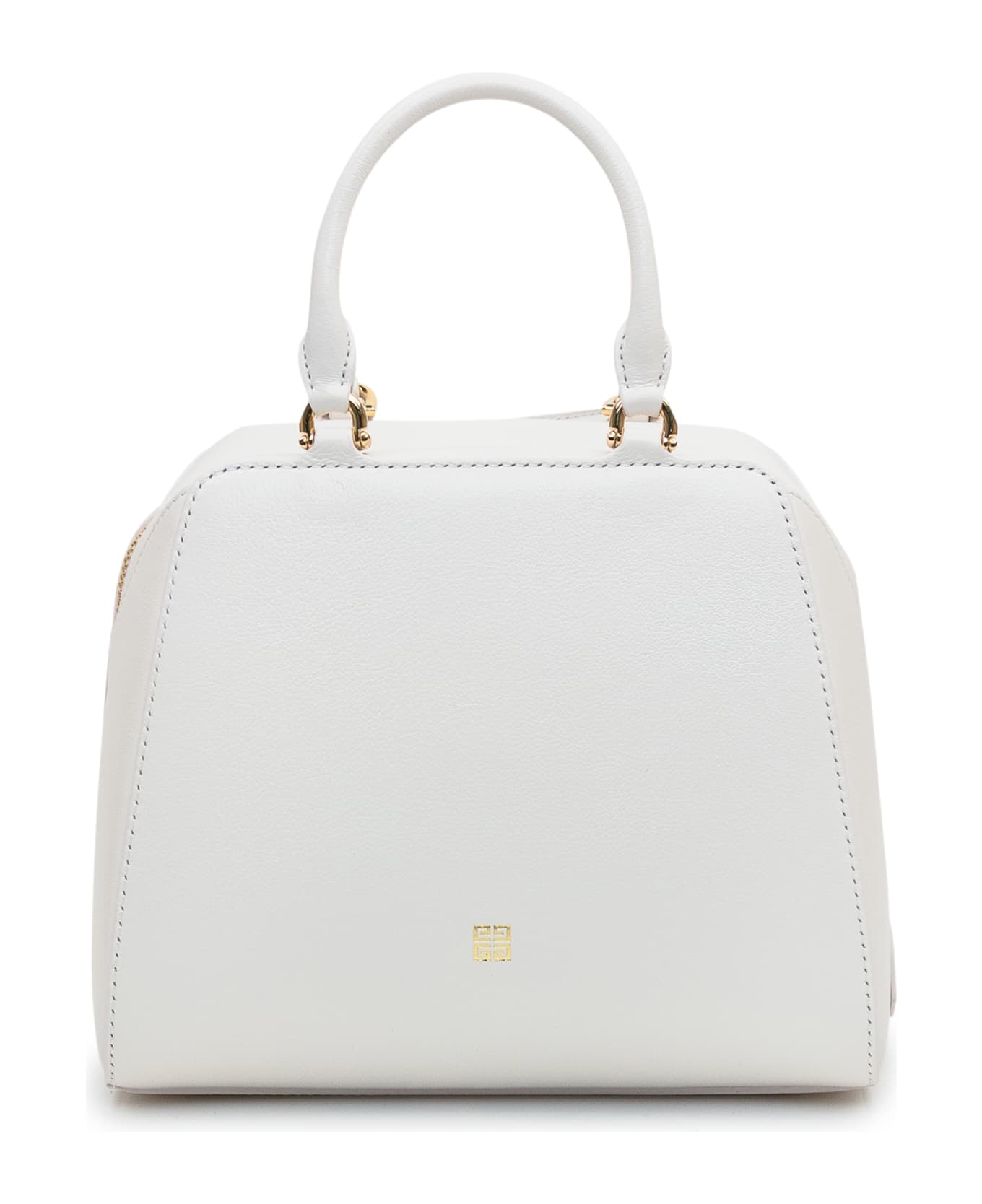 Givenchy Ivory Leather Mini Antigona Cube Handbag - IVORY
