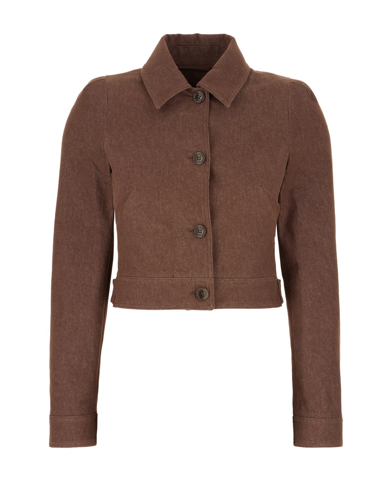 Max Mara Brown Denim Blazer - Nero ブレザー