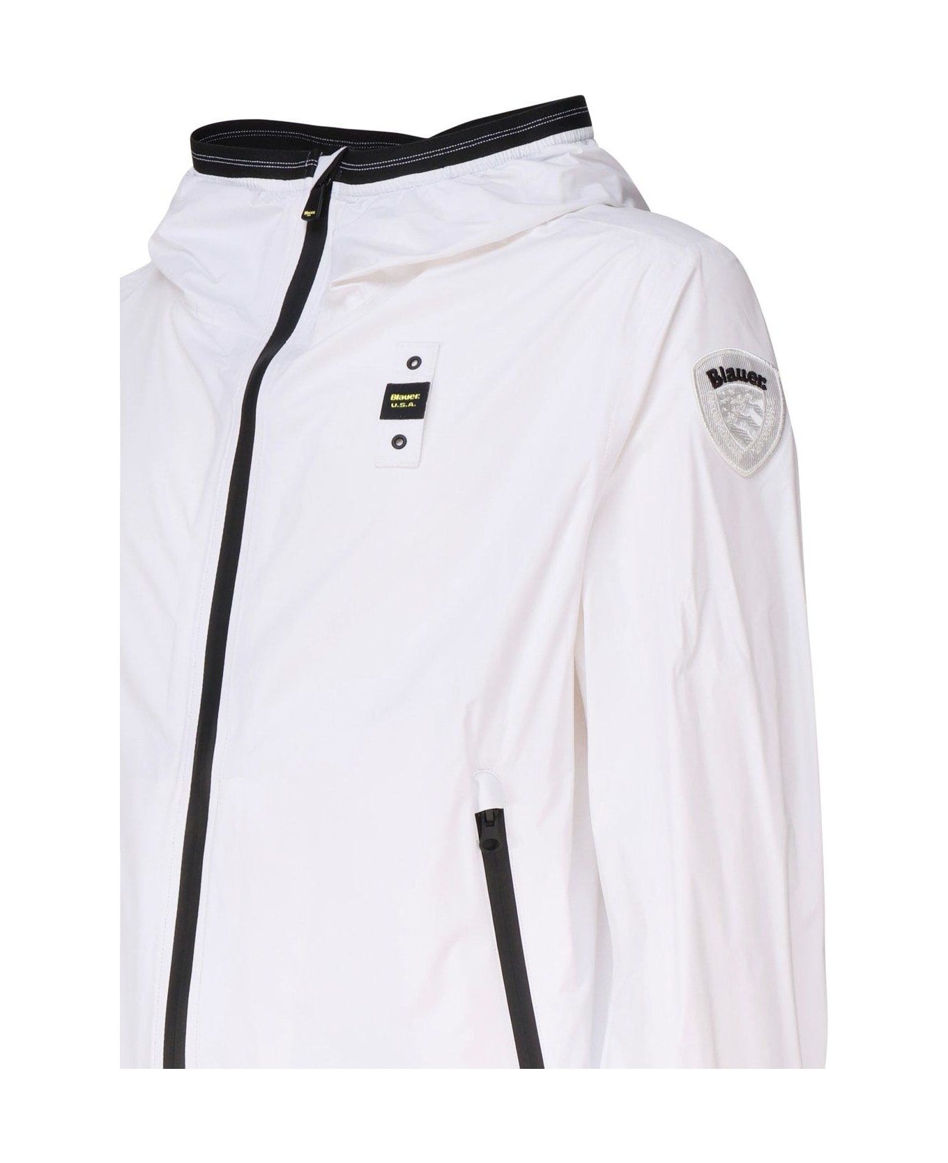 Blauer Giubbini Zip-up Hooded Jacket Blauer - WHITE